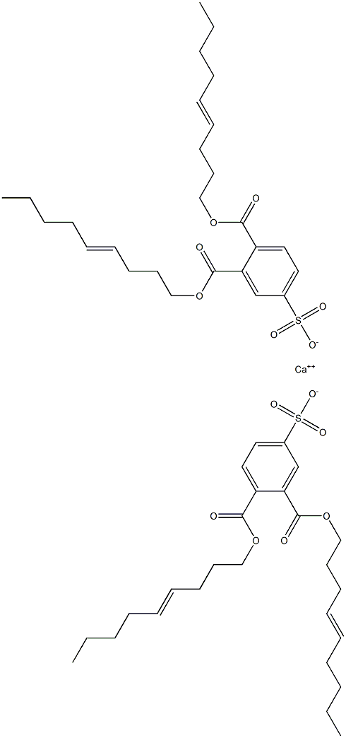 Bis[3,4-di(4-nonenyloxycarbonyl)benzenesulfonic acid]calcium salt 구조식 이미지