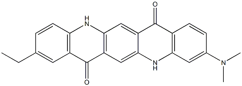 3-(Dimethylamino)-9-ethyl-5,12-dihydroquino[2,3-b]acridine-7,14-dione Structure