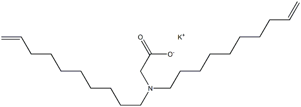 N,N-Di(9-decenyl)glycine potassium salt Structure