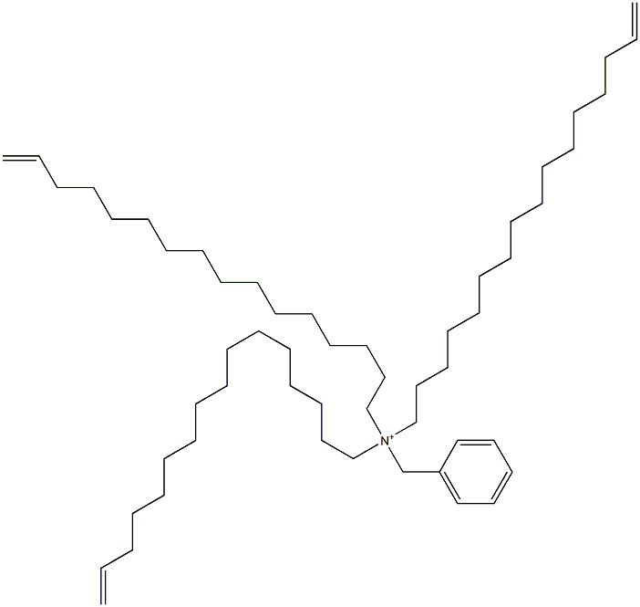 Tri(15-hexadecenyl)benzylaminium 구조식 이미지