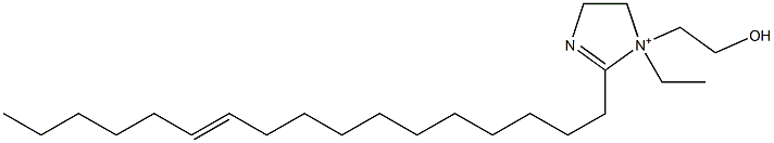 1-Ethyl-2-(11-heptadecenyl)-1-(2-hydroxyethyl)-2-imidazoline-1-ium 구조식 이미지