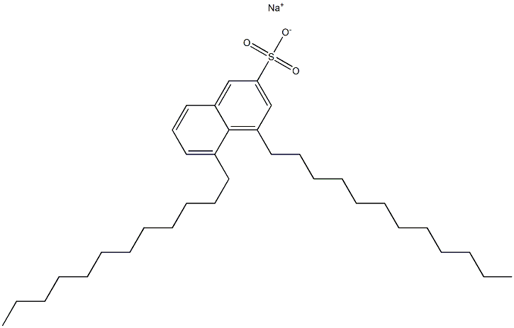 4,5-Didodecyl-2-naphthalenesulfonic acid sodium salt 구조식 이미지