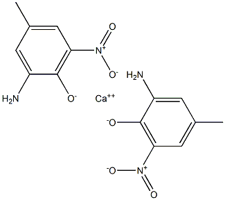 Calcium bis(2-amino-4-methyl-6-nitrophenolate) Structure