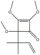 1,2,4-Trimethoxy-4-(1,1-dimethyl-2-propenyl)-1-cyclobuten-3-one Structure
