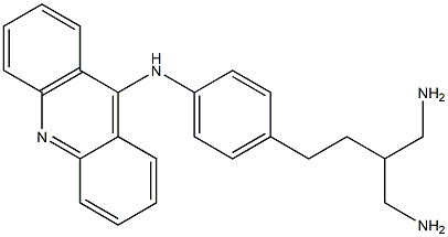 9-[4-(4-Amino-3-aminomethylbutyl)phenylamino]acridine Structure