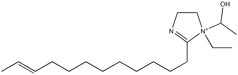 2-(10-Dodecenyl)-1-ethyl-1-(1-hydroxyethyl)-2-imidazoline-1-ium 구조식 이미지