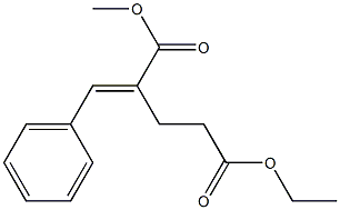 2-Benzylidenepentanedioic acid 1-methyl 5-ethyl ester 구조식 이미지