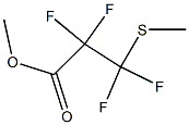 2,2,3,3-Tetrafluoro-3-(methylthio)propionic acid methyl ester 구조식 이미지