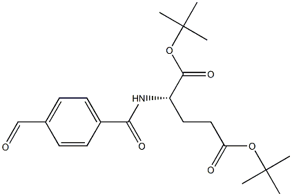 N-(4-Formylbenzoyl)-L-glutamic acid ditert-butyl ester 구조식 이미지