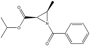 (2R,3R)-1-Benzoyl-3-methylaziridine-2-carboxylic acid isopropyl ester 구조식 이미지