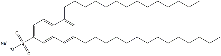 5,7-Ditetradecyl-2-naphthalenesulfonic acid sodium salt 구조식 이미지