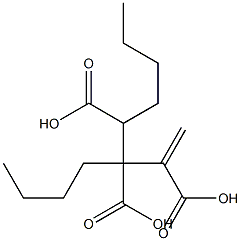 3-Butene-1,2,3-tricarboxylic acid 1,2-dibutyl ester 구조식 이미지