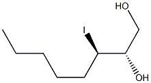 (2S,3R)-3-Iodooctane-1,2-diol 구조식 이미지