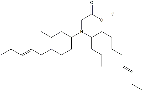 N,N-Di(9-dodecen-4-yl)aminoacetic acid potassium salt Structure