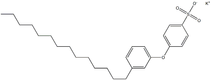 4-(3-Tetradecylphenoxy)benzenesulfonic acid potassium salt 구조식 이미지