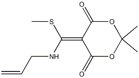 5-[(Allylamino)(methylthio)methylene]-2,2-dimethyl-1,3-dioxane-4,6-dione Structure
