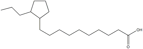 10-(2-Propylcyclopentyl)decanoic acid 구조식 이미지