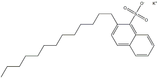 2-Tridecyl-1-naphthalenesulfonic acid potassium salt Structure