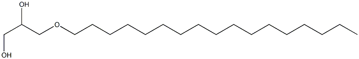 3-(Heptadecyloxy)-1,2-propanediol 구조식 이미지