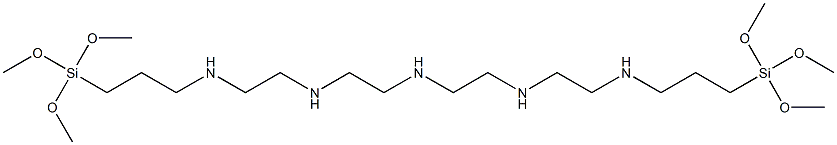 N-(10,10-Dimethoxy-11-oxa-3,6-diaza-10-siladodecan-1-yl)-N'-[2-[[3-(trimethoxysilyl)propyl]amino]ethyl]-1,2-ethanediamine 구조식 이미지