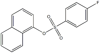 4-Fluorobenzenesulfonic acid 1-naphthalenyl ester 구조식 이미지