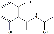 2,6-Dihydroxy-N-(1-hydroxyethyl)benzamide Structure