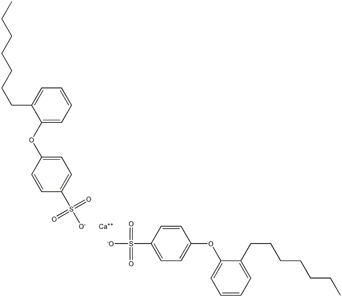 Bis[4-(2-heptylphenoxy)benzenesulfonic acid]calcium salt 구조식 이미지