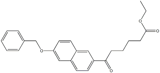 6-Oxo-6-[6-(benzyloxy)-2-naphtyl]hexanoic acid ethyl ester Structure