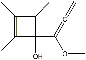 1-(1-Methoxy-1,2-propadienyl)-2,3,4-trimethyl-2-cyclobuten-1-ol Structure