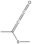 3-(Methylthio)-1,2-butadien-1-one Structure