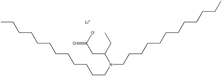 3-(Didodecylamino)valeric acid lithium salt 구조식 이미지