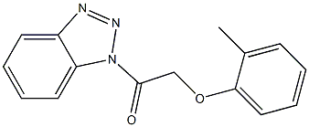 1-(2-Methylphenoxyacetyl)-1H-benzotriazole 구조식 이미지