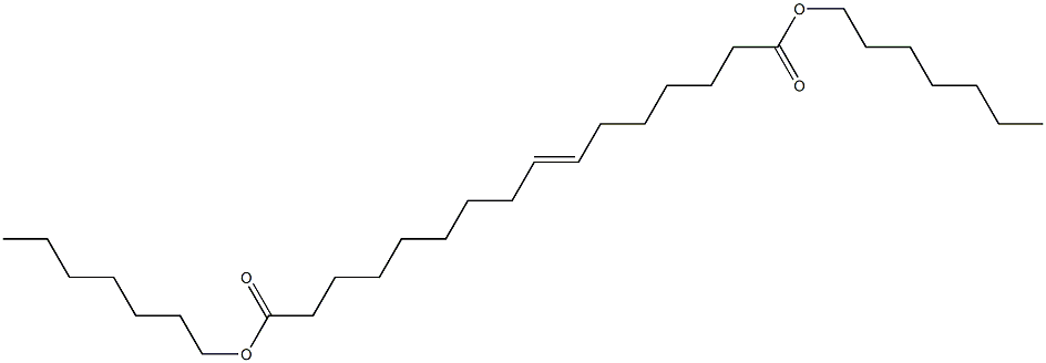 9-Hexadecenedioic acid diheptyl ester Structure