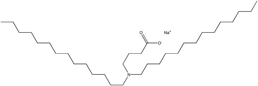 4-(Ditetradecylamino)butyric acid sodium salt 구조식 이미지