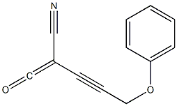 Cyano(3-phenoxy-1-propynyl)ketene Structure