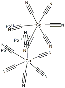 Lead(II) hexacyanocobaltate(III) 구조식 이미지