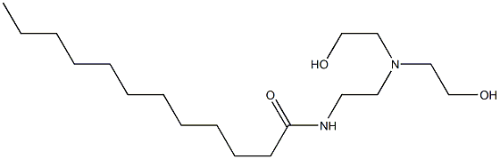 N-[2-[Bis(2-hydroxyethyl)amino]ethyl]lauric amide 구조식 이미지