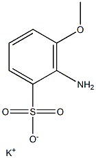 2-Amino-3-methoxybenzenesulfonic acid potassium salt 구조식 이미지