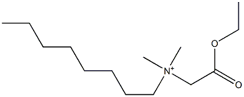 N-(Ethoxycarbonylmethyl)-N,N-dimethyl-1-octanaminium 구조식 이미지