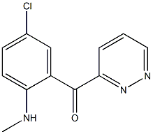 [2-(Methylamino)-5-chlorophenyl](pyridazin-3-yl)methanone 구조식 이미지