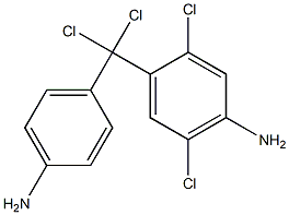 (4-Aminophenyl)(4-amino-2,5-dichlorophenyl)dichloromethane 구조식 이미지