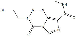 3-(2-Chloroethyl)-3,4-dihydro-4-oxo-N-methylimidazo[5,1-d]-1,2,3,5-tetrazine-8-carboxamide Structure