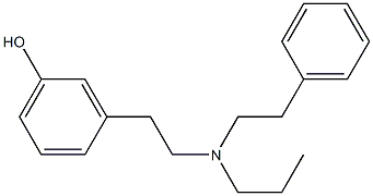 3-[2-(Phenethylpropylamino)ethyl]phenol 구조식 이미지