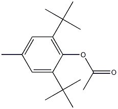 2,6-Bis(1,1-dimethylethyl)-4-methylphenol acetate 구조식 이미지