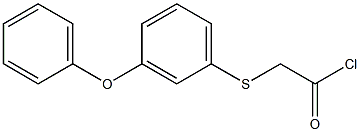(m-Phenoxyphenylthio)acetyl chloride 구조식 이미지