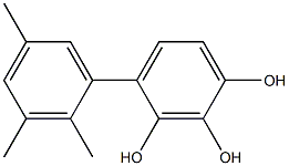 4-(2,3,5-Trimethylphenyl)benzene-1,2,3-triol Structure