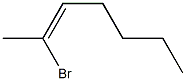 2-Bromo-2-heptene 구조식 이미지