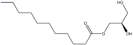 [R,(-)]-D-Glycerin 1-undecanoate Structure