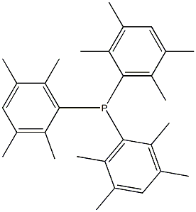 Tris(2,3,5,6-tetramethylphenyl)phosphine Structure