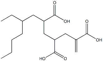 1-Hexene-2,4,6-tricarboxylic acid 6-(2-ethylhexyl) ester Structure
